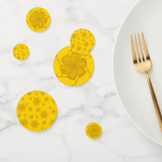 Confettis de fête FTF en jaune