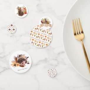 Confettis de forêt Fête de hérissons Boho