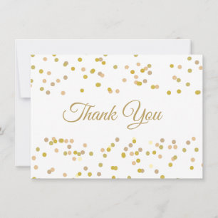 Confettis de poussière d'or Merci