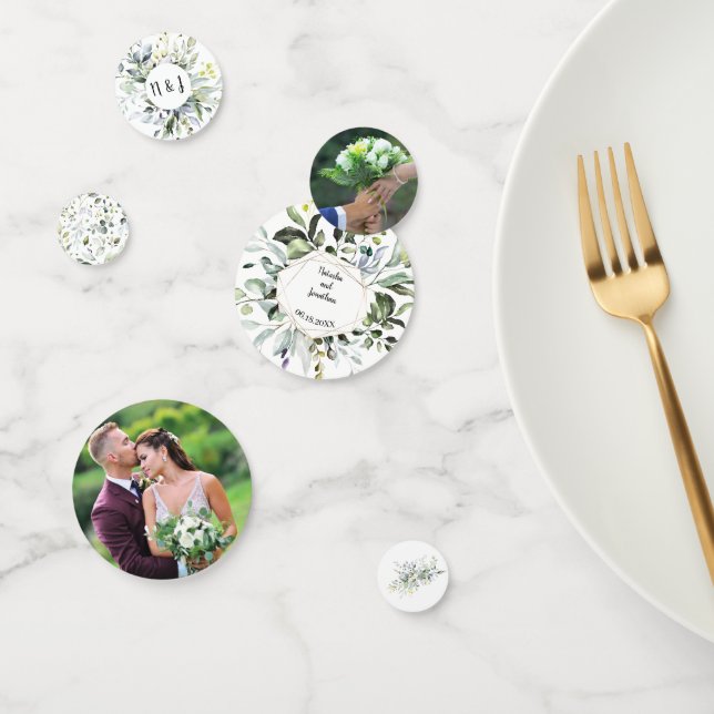 Confettis de réception de mariage Herbes et Verdur (Groupe)