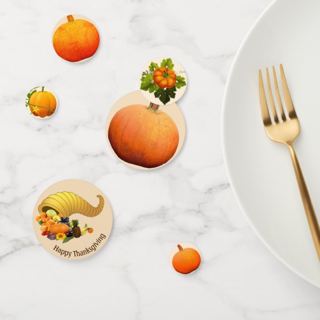Confettis de table citrouilles de Thanksgiving (Groupe)