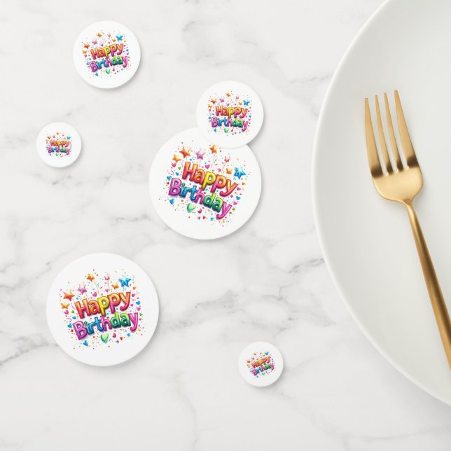 Confettis de table d'anniversaire (Groupe)