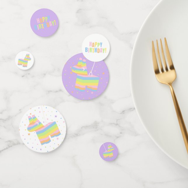 Confettis de table d'anniversaire Pinata pastel (Groupe)