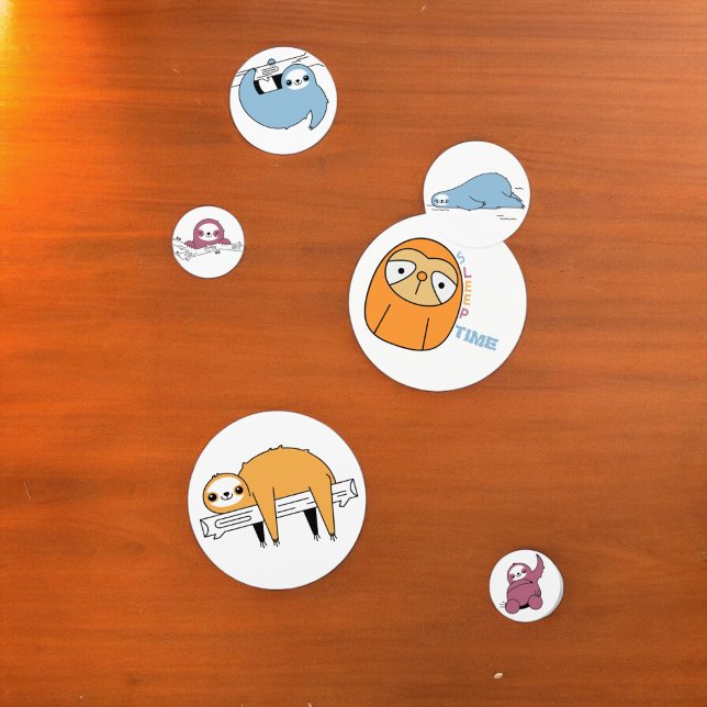 Confettis de table de paresseux endormi (sleepy mammal sloth cartoon party confetti,kids birthday party,baby shower,graduation,night party)
