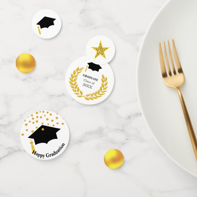 Confettis de table de remise de diplômes élégants (Groupe)