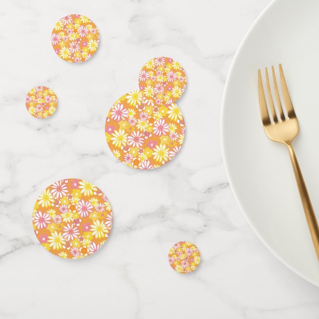Confettis de table marguerites d'été (Groupe)