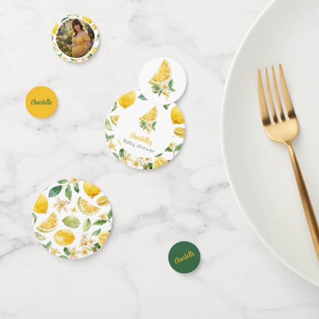 Confettis de table personnalisés au citron (Groupe)