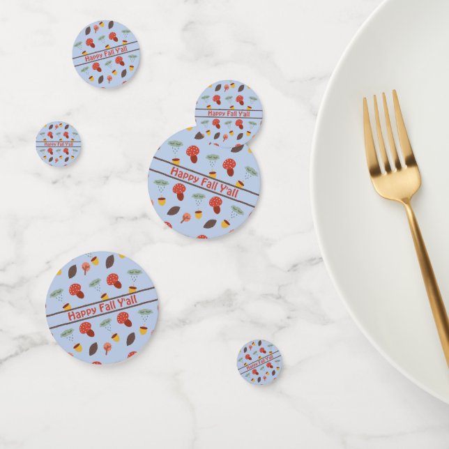 Confettis de table personnalisés pour l'automne (Groupe)