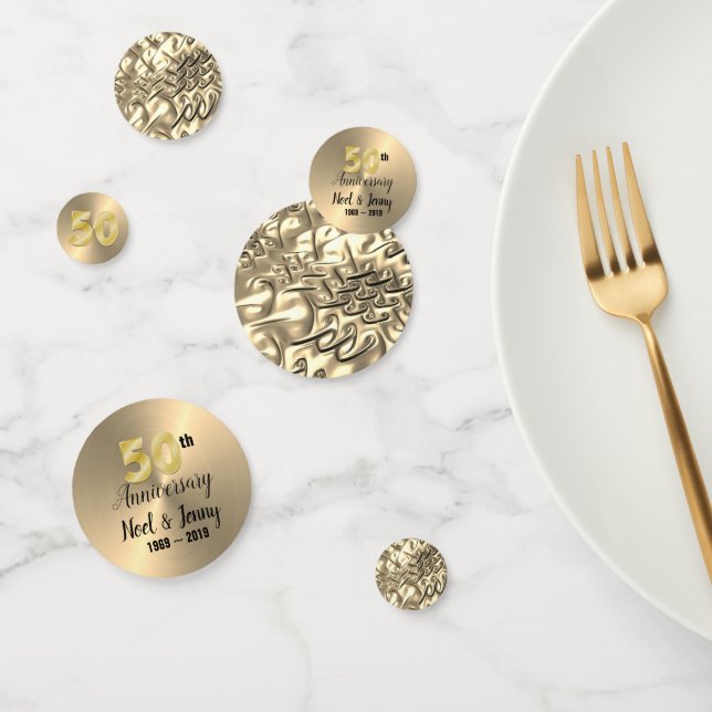 Confettis de table personnalisés pour les 50 ans d (Groupe)