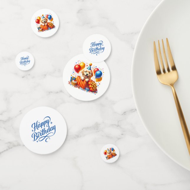 Confettis de table pour anniversaire en forme de c (Groupe)
