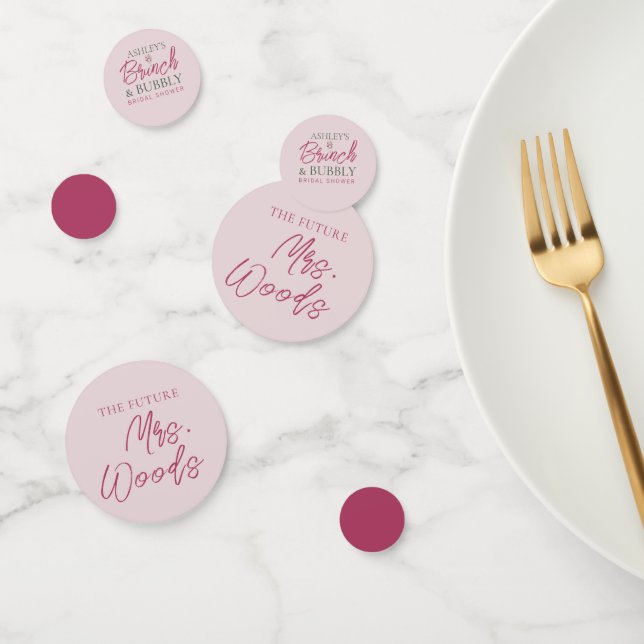 Confettis de table pour Brunch et Bulles pour la M (Groupe)