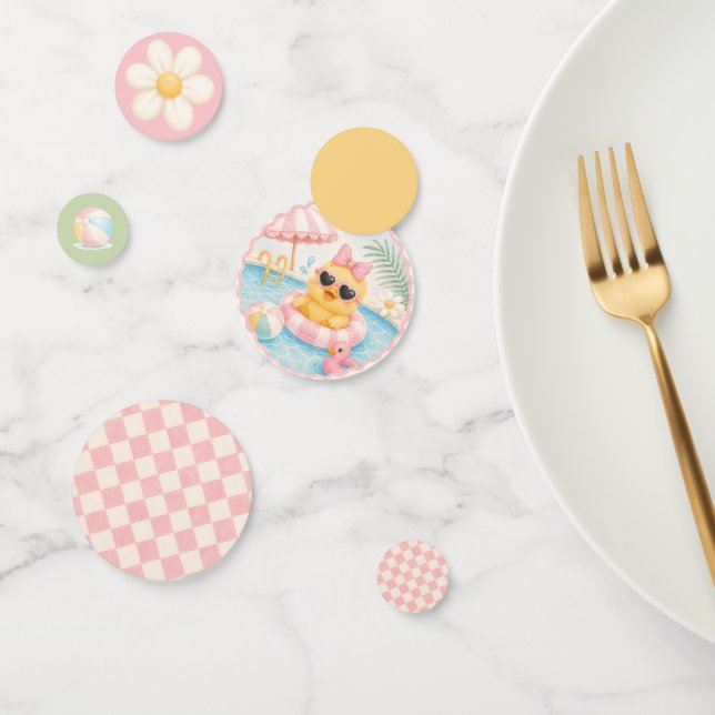 Confettis de table pour fête d'anniversaire Piscin (Groupe)