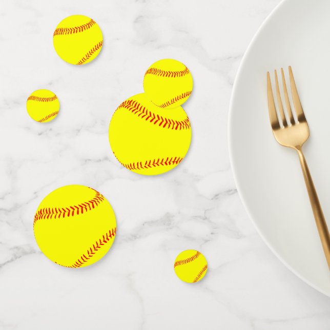 Confettis de table pour fête de softball Fastpitch (Groupe)