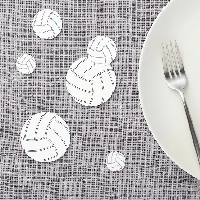 Confettis de table pour fête de volley-ball person (Fun volleyball confetti for volleyball parties and events.)