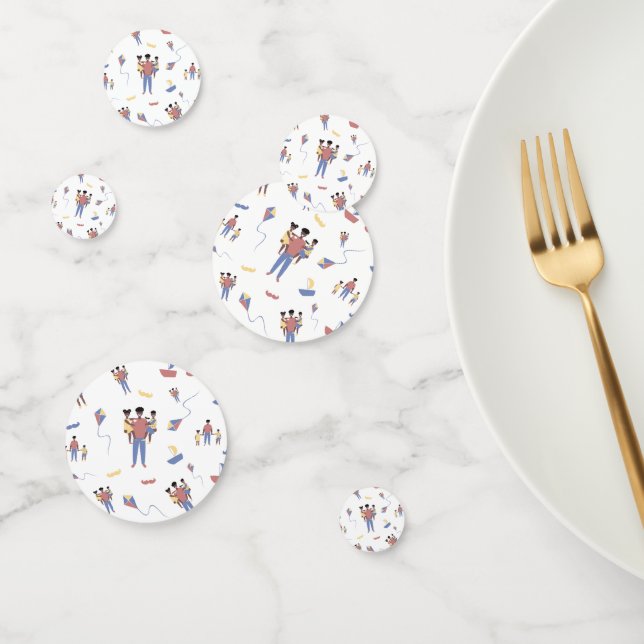 Confettis de table pour la fête des pères (Groupe)