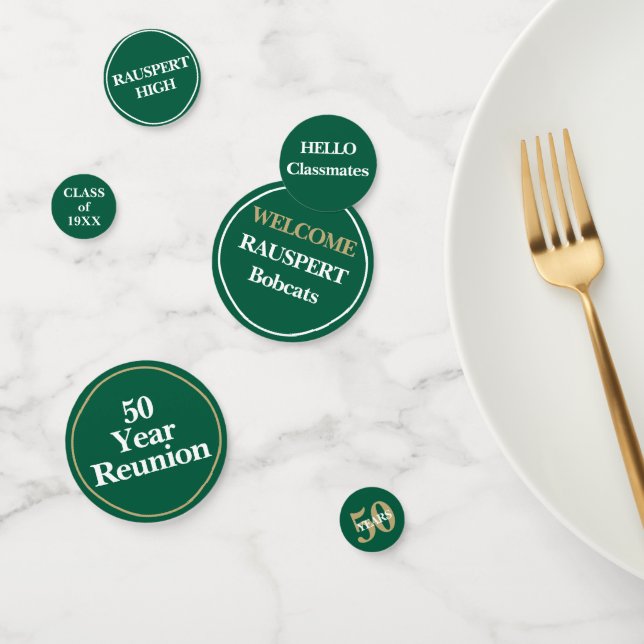 Confettis de table pour la réunion de la 50e promo (Groupe)