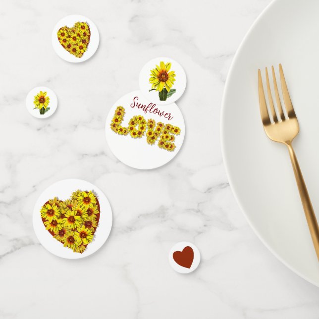 Confettis de table Tournesol (Groupe)