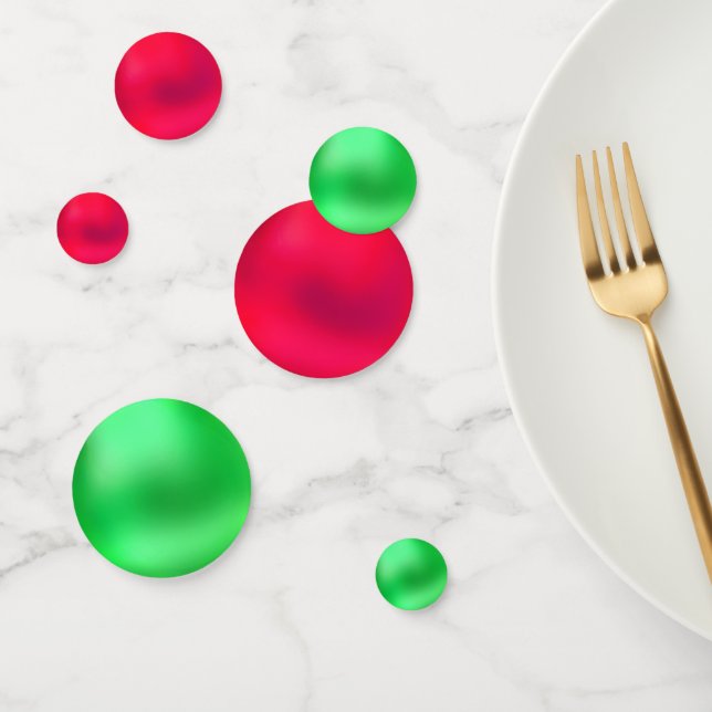 Confettis de table verts et rouges de Noël (Groupe)