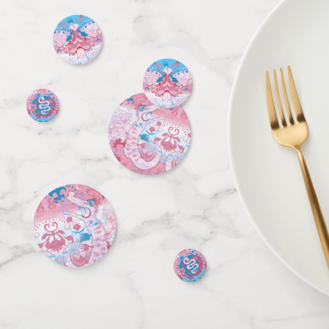 Confettis Déchets de dragon transgenre - Couleur du drapeau  (Groupe)