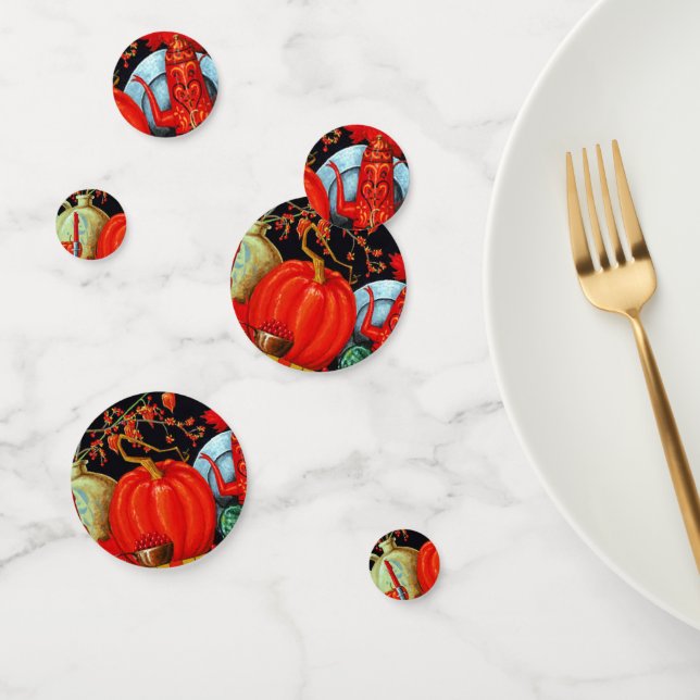 Confettis Décoration Citrouille Festive d'automne (Groupe)