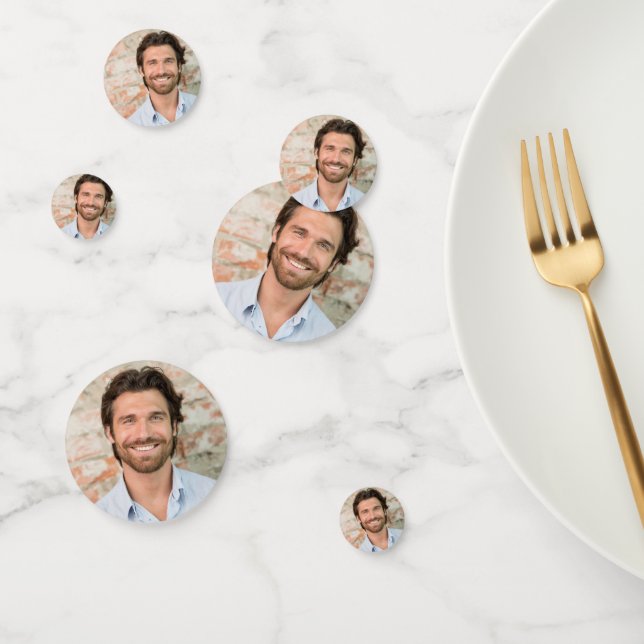 Confettis Décoration de fête de bachelorette avec photo du m (Groupe)