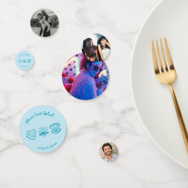 Confettis Décoration de fête de Bachelorette Last Splash Pho (Groupe)