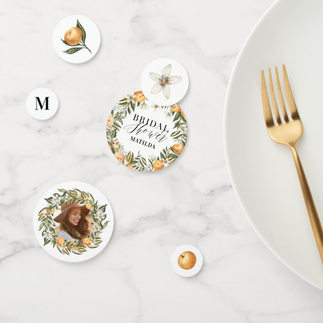 Confettis Décoration de fête de douche de mariée aux agrumes (Groupe)