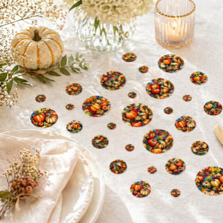 Confettis Décoration de table de Thanksgiving Récolte d'auto