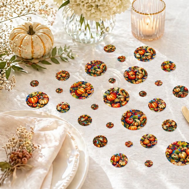 Confettis Décoration de table de Thanksgiving Récolte d'auto (Créateur téléchargé)