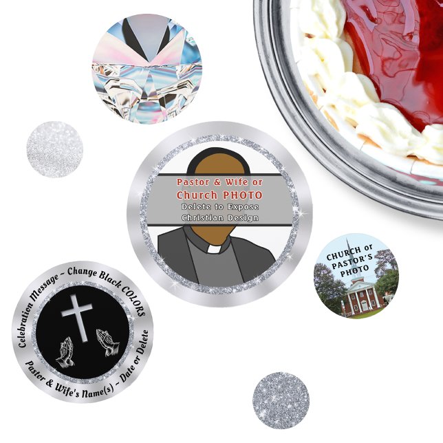 Confettis Décorations de table chrétienne, ou église ou past (Church Table Decorations. Christian Party Supplies. Personalized Christian Celebration Ideas.)