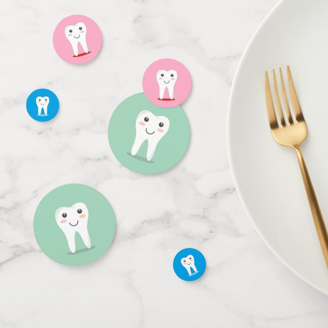 Confettis Dentaires Dents Dentiste (Groupe)