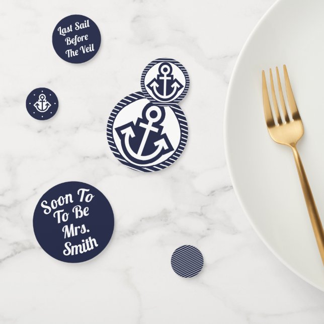 Confettis Dernière Voile Avant Le Voile Personnalisable Conf (Groupe)