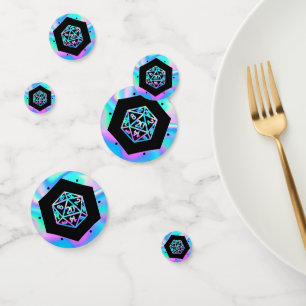 Confettis Dés à jouer RPG Joueur de jeux de rôle sur table