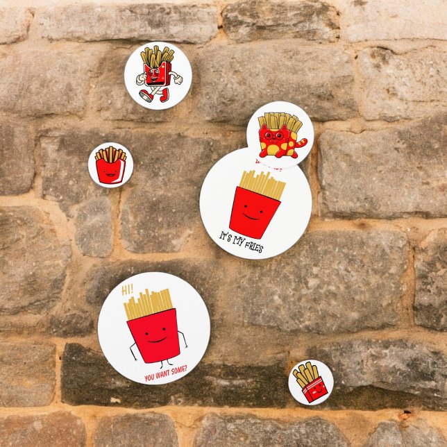 Confettis Dessin animé de frites (french fries cartoon party confetti,kids birthday party,baby shower,graduation,night party confetti)
