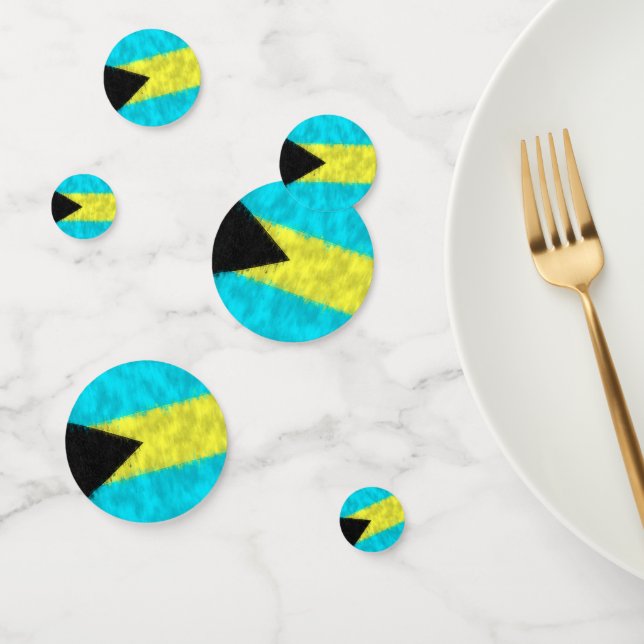 Confettis Dessin de peinture à l'huile Bahamas (Groupe)