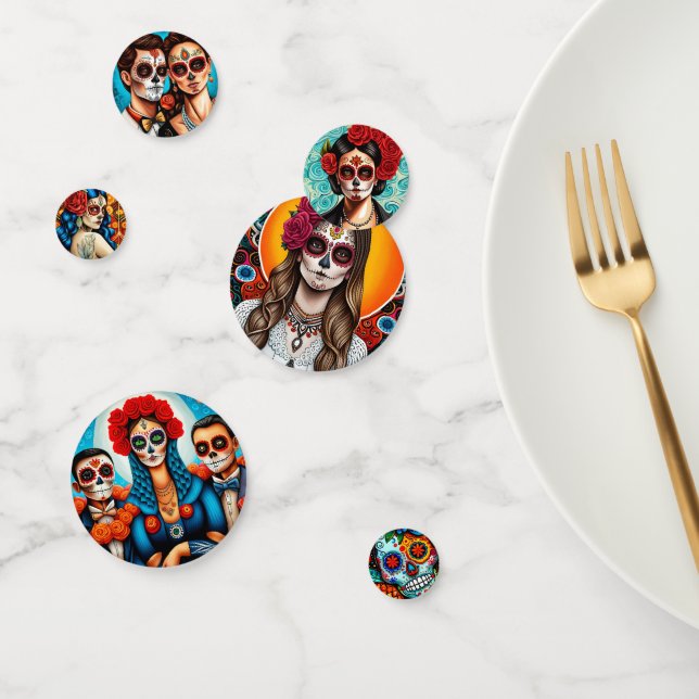 Confettis Día de los Muertos (Groupe)