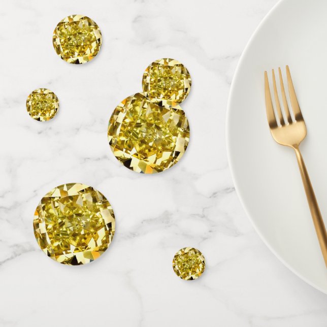 Confettis Diamant jaune (Groupe)