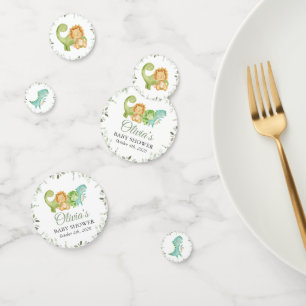 Confettis Dinosaures mignons, T-Rex, Jurassique, Baby shower