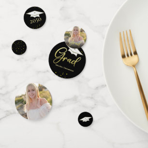 Confettis Diplômée Typographie Grad Grad Graduation Photo Si