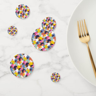 Confettis Diversité des femmes - Femmes de diverses races
