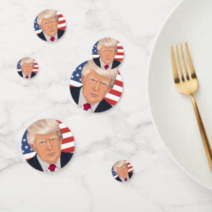 Confettis Donald Trump 45e Président des États-Unis sur le d
