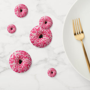 Confettis Donut aux pépites roses et blanches