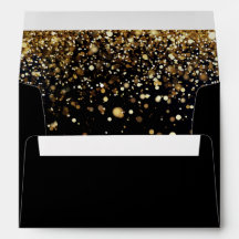 Confettis dorés Black Glam Fête moderne
