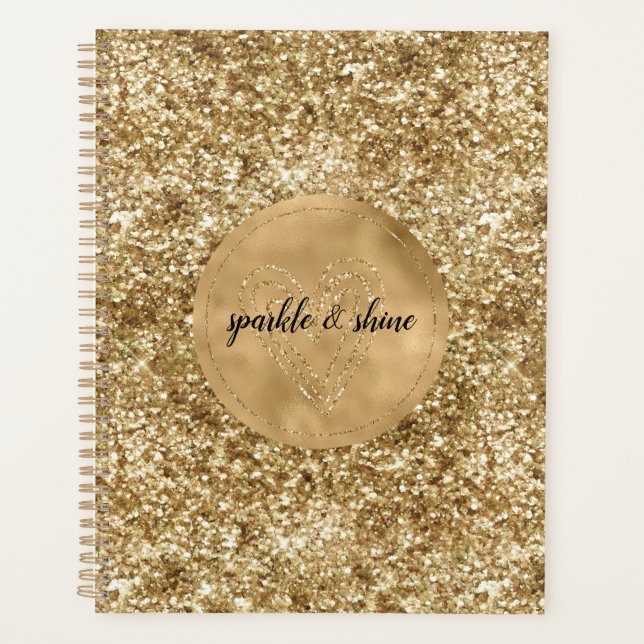 Confettis dorés paillettes Cœur (Devant)