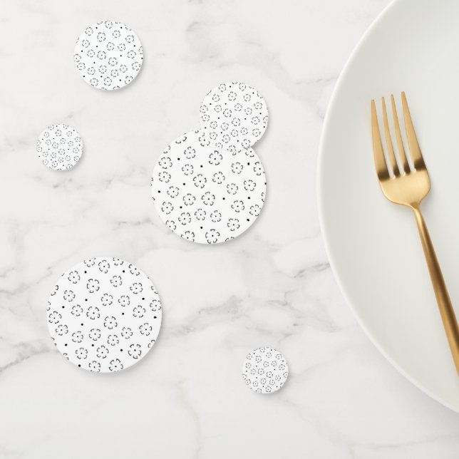 Confettis Dossier de fleurs personnalisé pour anniversaire (Groupe)