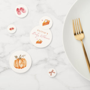 Confettis Douce Petite Citrouille Aquarelle Baby Shower d'Au