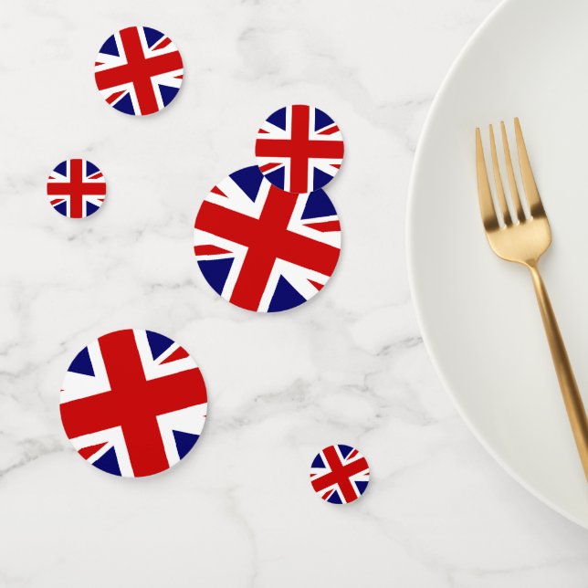 Confettis Drapeau britannique - Union Jack (Groupe)