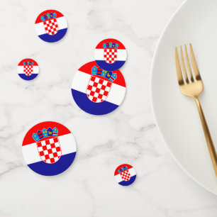 Confettis Drapeau Croatie