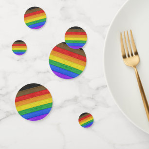 Confettis Drapeau de fierté gay inclusif SlipperyJoe's à tex