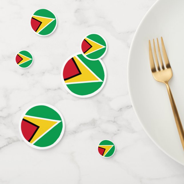 Confettis Drapeau de Guyana (Groupe)